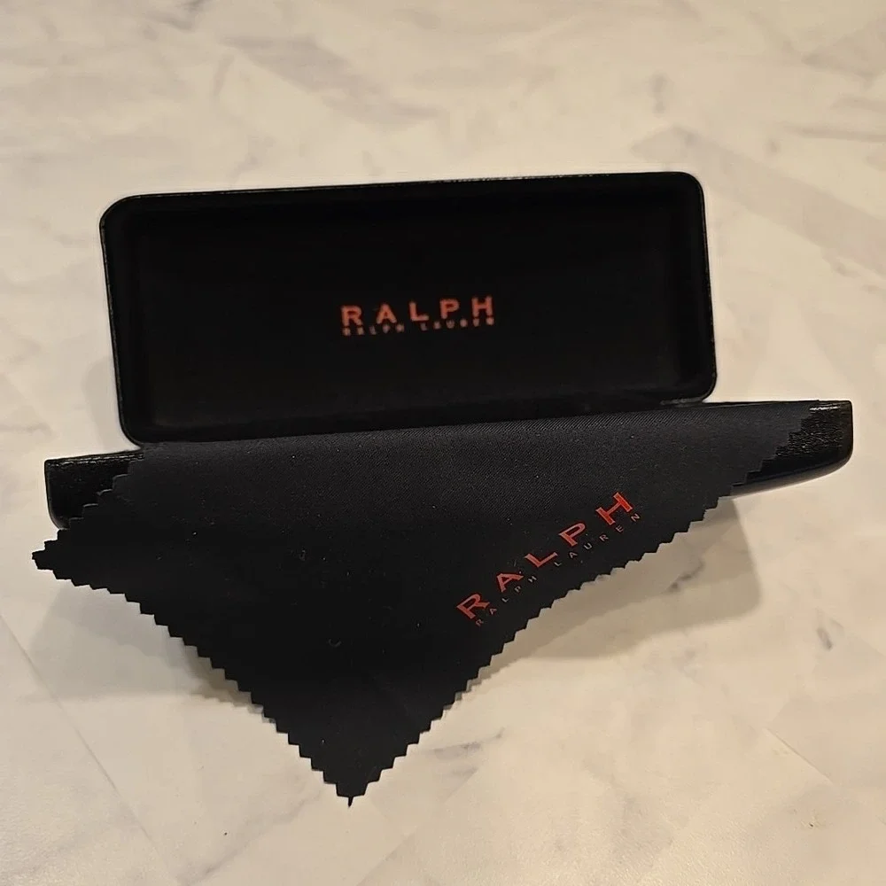 Ralph Lauren Black Hard Shell Eyeglasses/Sunglasses Case Free Shipping‎